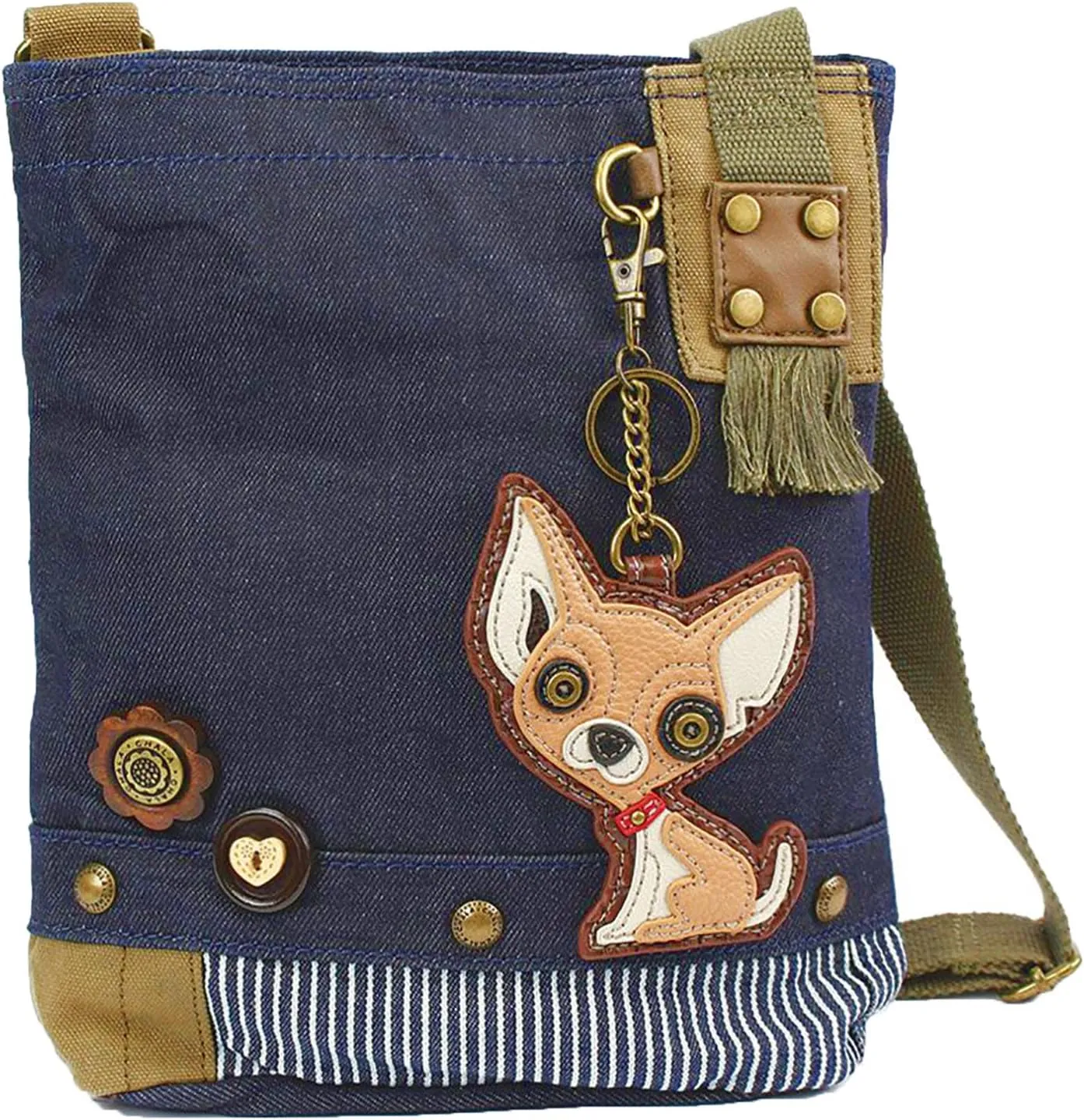 Chala Patch Cross-Body Women Handbag, Canvas Messenger Bag