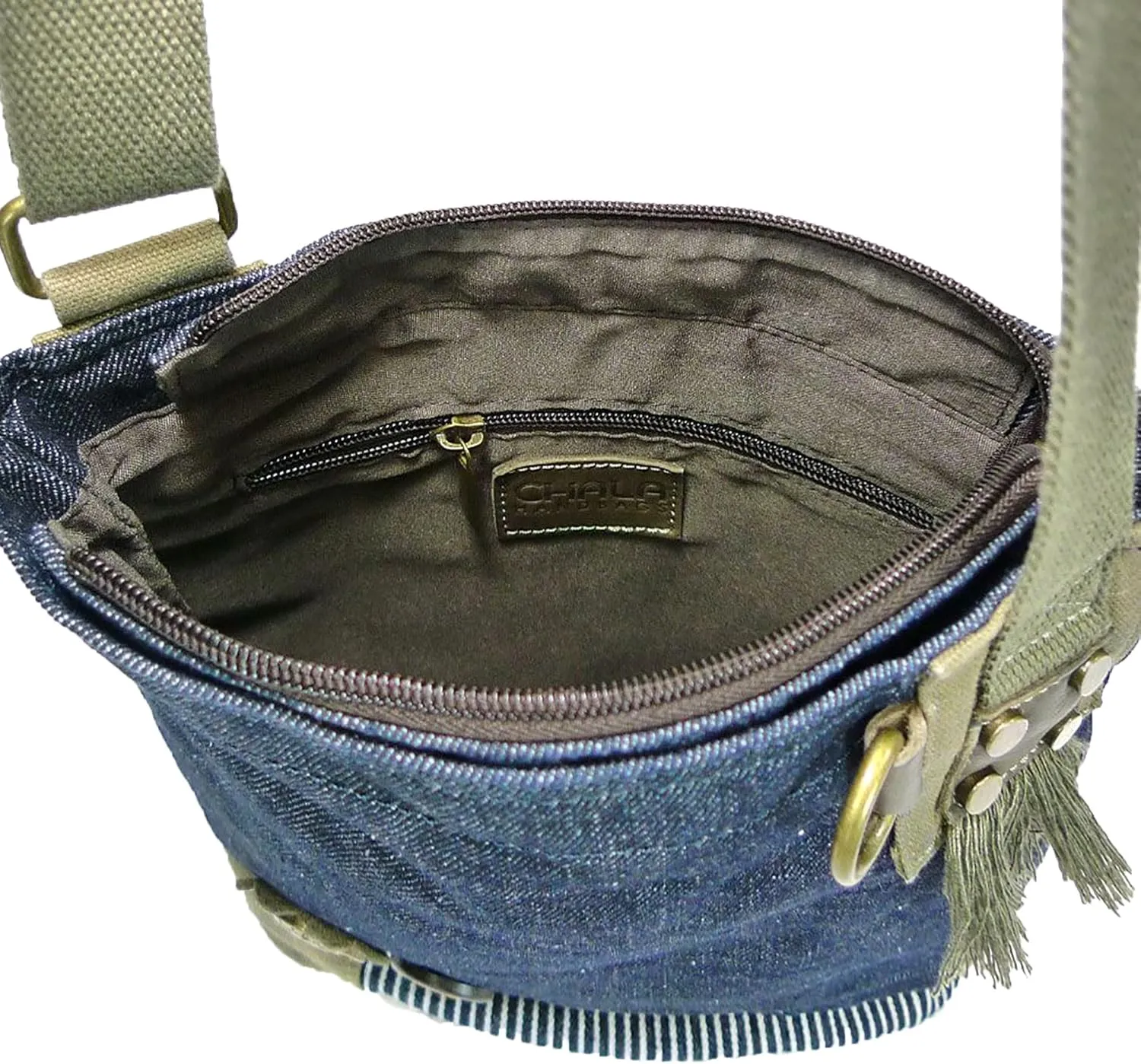 Chala Patch Cross-Body Women Handbag, Canvas Messenger Bag