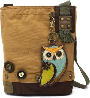 Chala Patch Cross-Body Women Handbag Canvas Messenger Bag