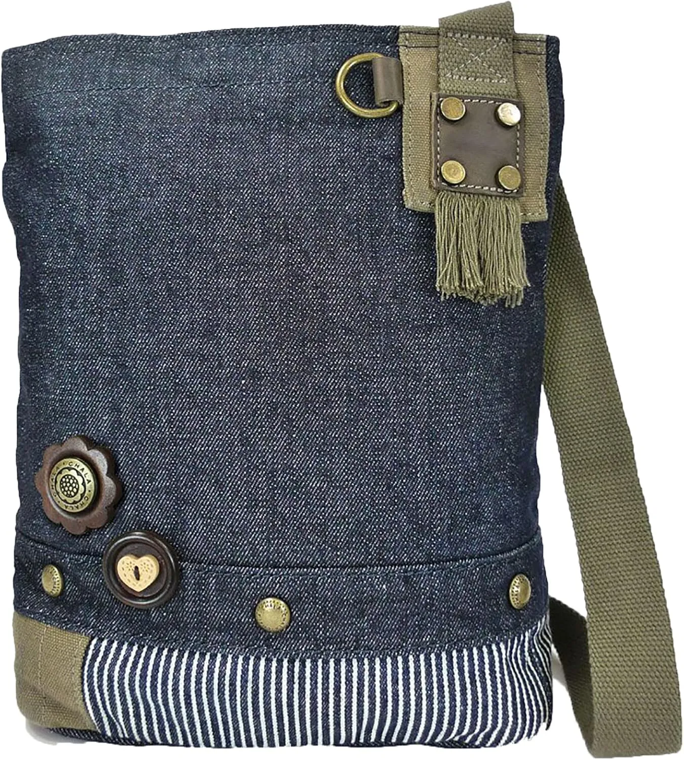 Chala Patch Cross-Body Women Handbag, Canvas Messenger Bag