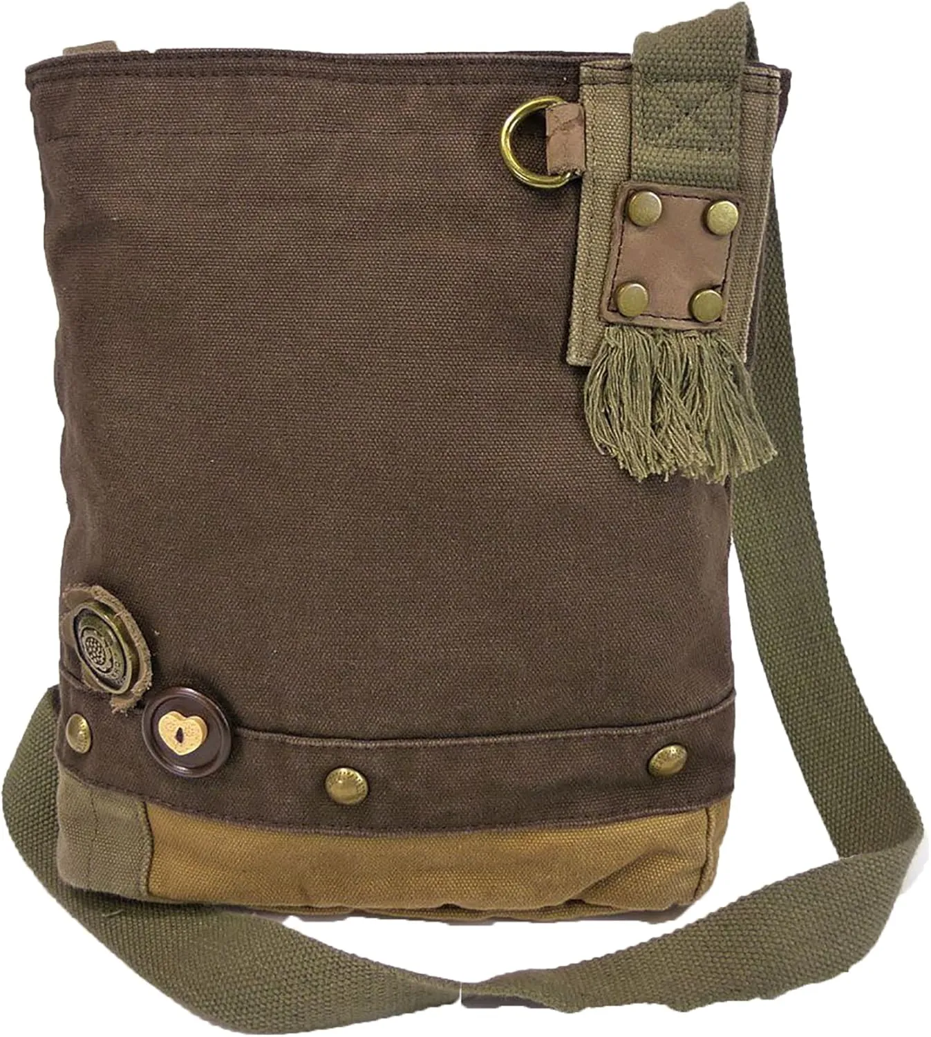 Chala Patch Cross-Body Women Handbag Dark Brown