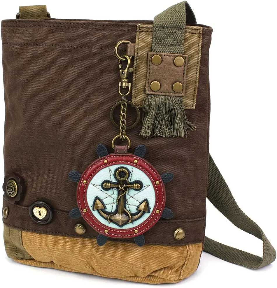Chala Patch Cross-Body Women Handbag Dark Brown