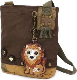 Chala Patch Cross-Body Women Handbag Dark Brown