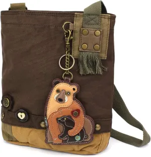 Chala Patch Cross-Body Women Handbag Dark Brown