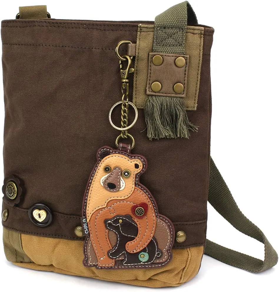 Chala Patch Cross-Body Women Handbag Dark Brown