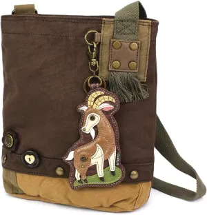 Chala Patch Cross-Body Women Handbag Dark Brown
