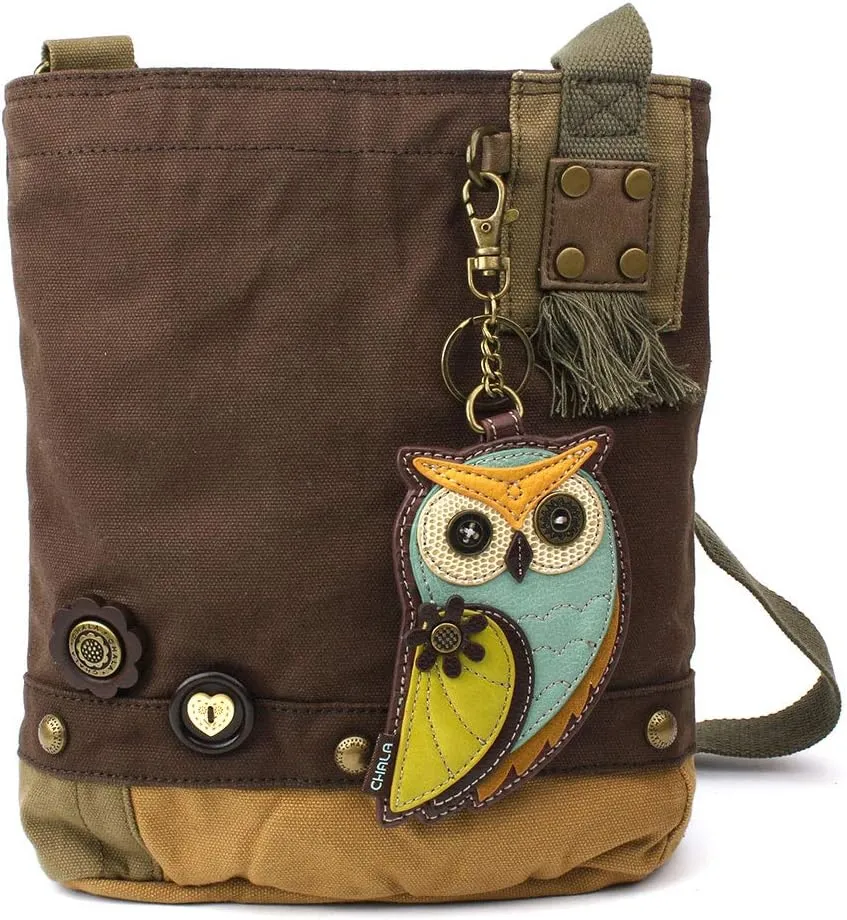 Chala Patch Cross-Body Women Handbag Dark Brown