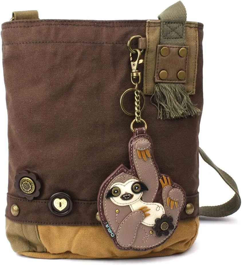 Chala Patch Cross-Body Women Handbag Dark Brown