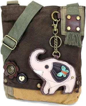 Chala Patch Cross-Body Women Handbag Dark Brown