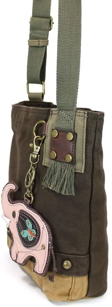 Chala Patch Cross-Body Women Handbag Dark Brown