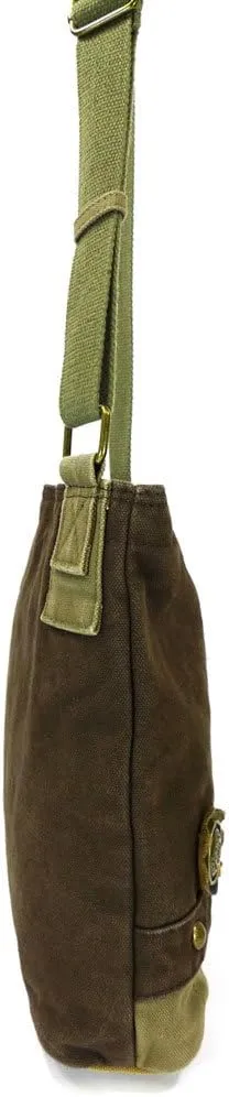 Chala Patch Crossbody, Washed Canvas Handbag, Zipper Top , Animal Prints