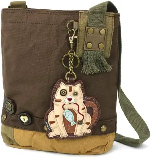 Chala Women Handbag Patch Crossbody - Cat Gen II - Dark Brown