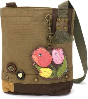 CHALA Women Handbag Patch Crossbody - Tulip - Olive
