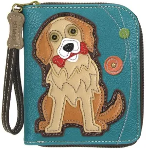 CHALA Zip Around Wallet, Wristlet, 8 Credit Card Slots, Sturdy Pu Leather