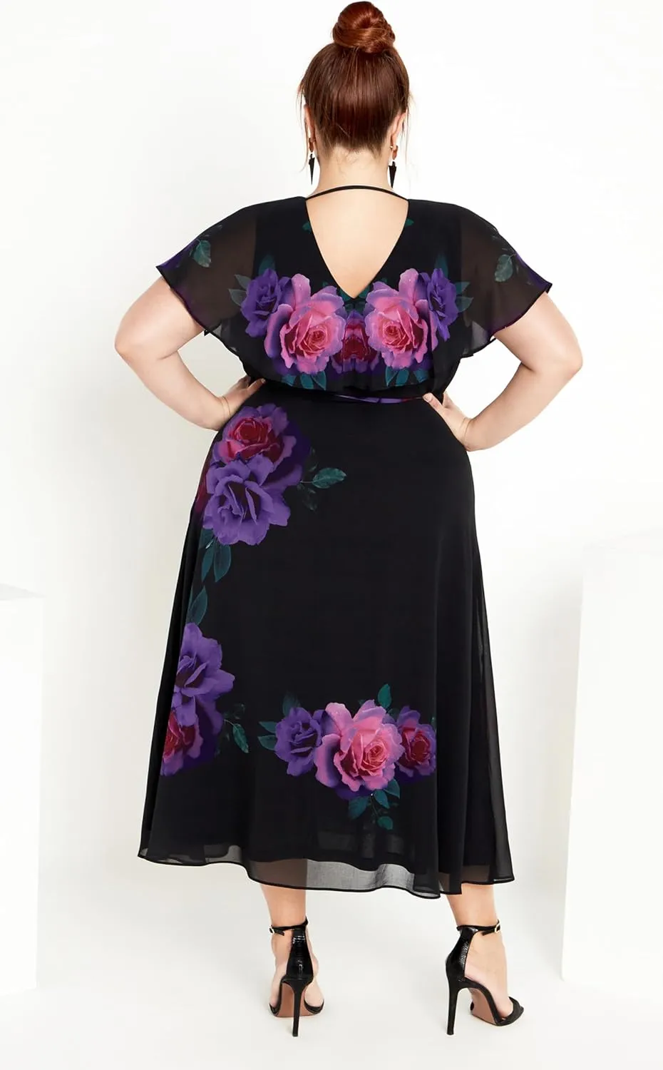 CITY CHIC Plus Size Dress, Tied Rose Maxi Dress