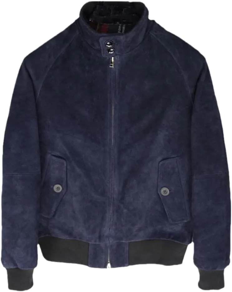.Classic G9 Style Suede Leather Jacket.Quality Thick Cowhide Coat.Men Casual Genuine Leather Clothes.