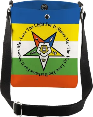 CMNIM Order Of Eastern Star Gifts Love The Darkness for Crossbody Bag Order Of Eastern Star Sorority Messenger Bag