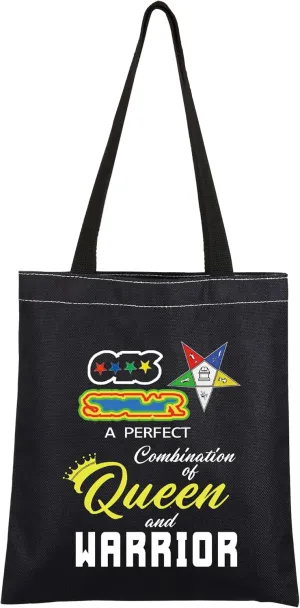CMNIM Order of the Eastern Star Tote Bag for Women Sorority Shoulder Bag Gifts for Eastern Star Sorority Gifts