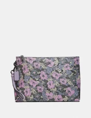 COACH CHARLIE POUCH WITH HERITAGE FLORAL PRINT