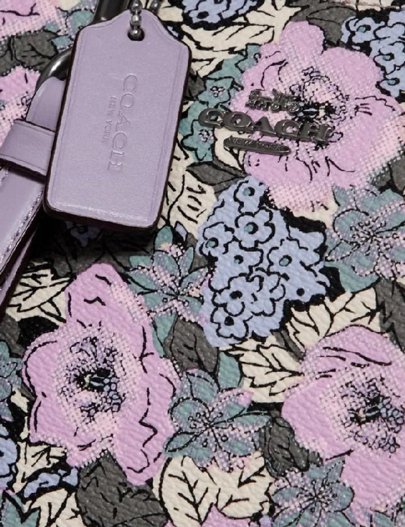 COACH CHARLIE POUCH WITH HERITAGE FLORAL PRINT
