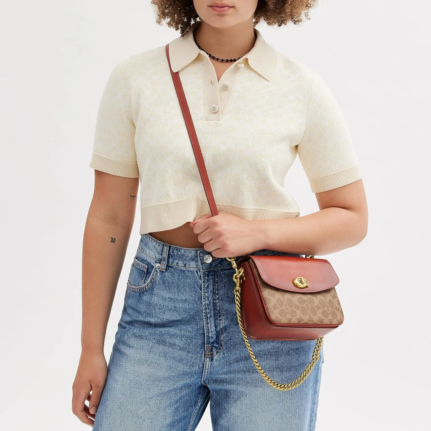 Coach Coated Canvas Signature Cassie Crossbody 19