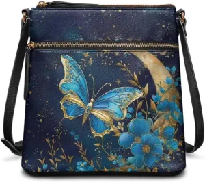 Coldinair Leather Crossbody Bags for Women,Crossbody Purse Lightweight Shoulder Bag Ladies Sling Handbags