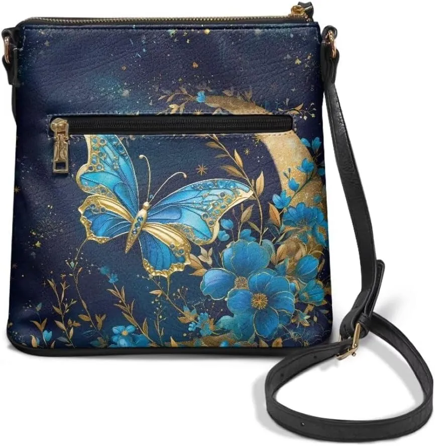 Coldinair Leather Crossbody Bags for Women,Crossbody Purse Lightweight Shoulder Bag Ladies Sling Handbags