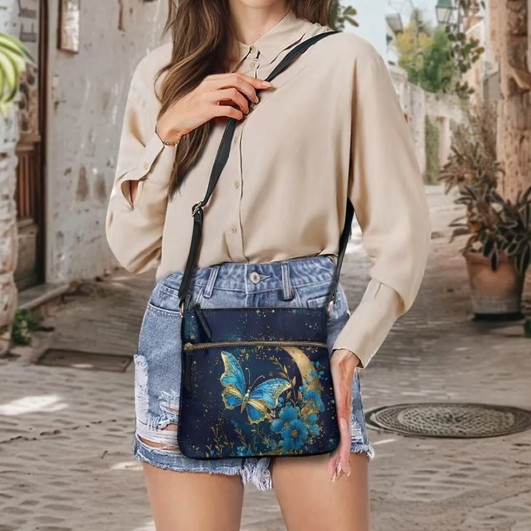 Coldinair Leather Crossbody Bags for Women,Crossbody Purse Lightweight Shoulder Bag Ladies Sling Handbags