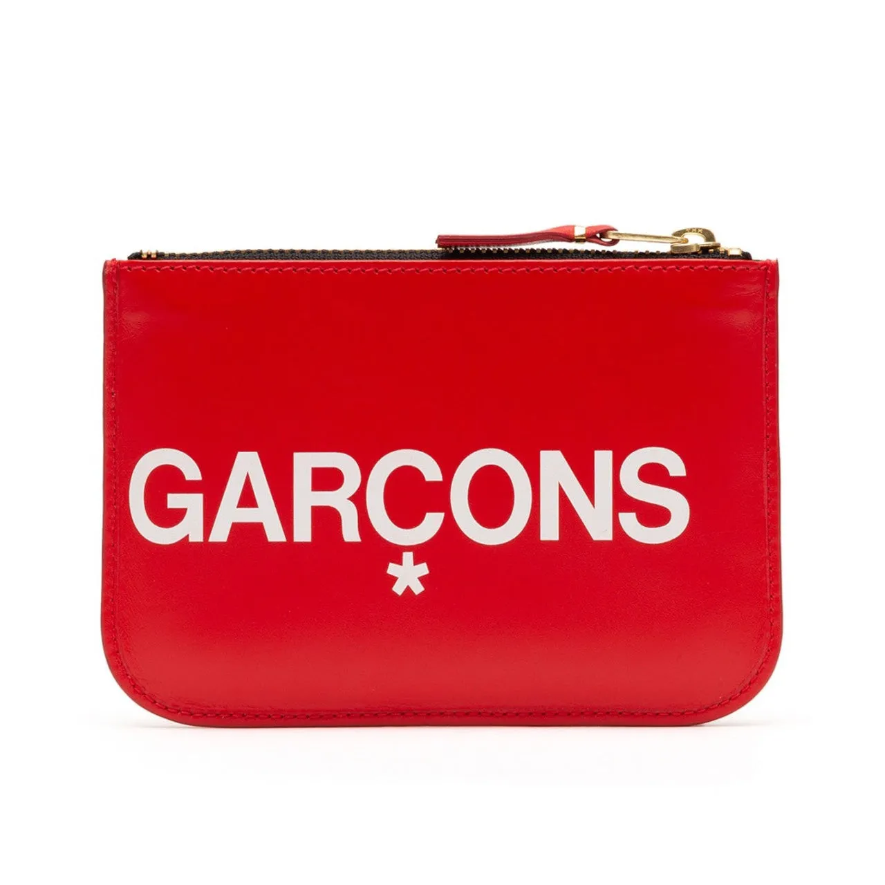 comme des garçons huge logo wallet (red)
