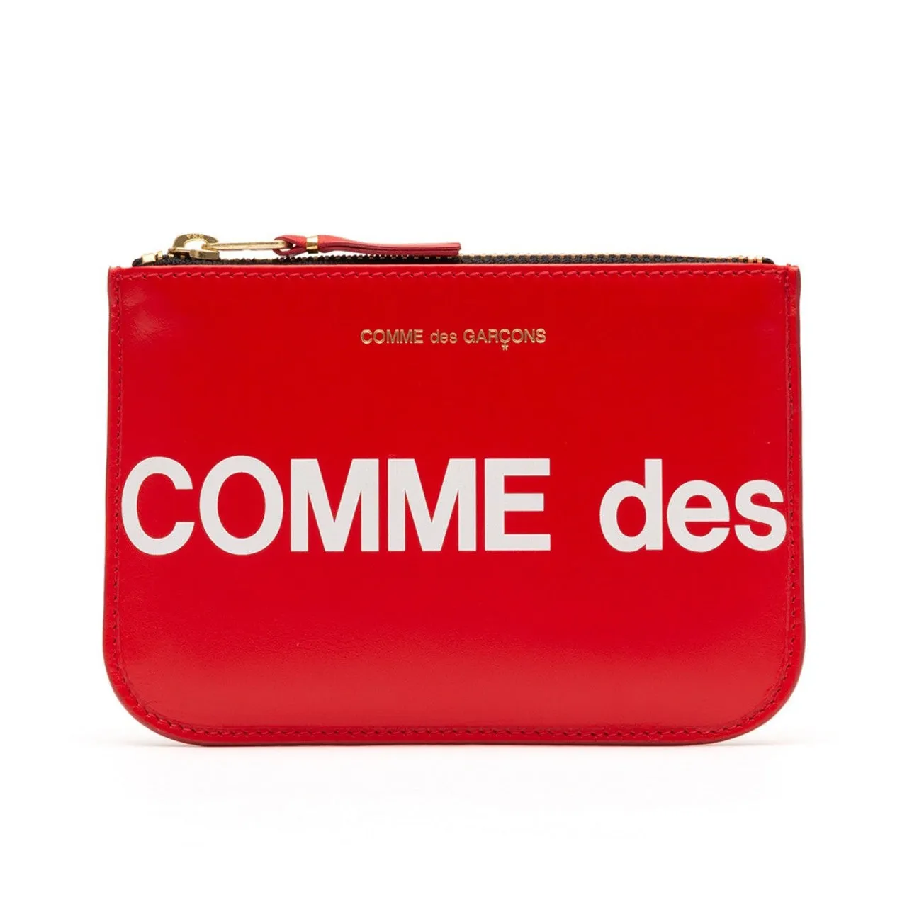comme des garçons huge logo wallet (red)