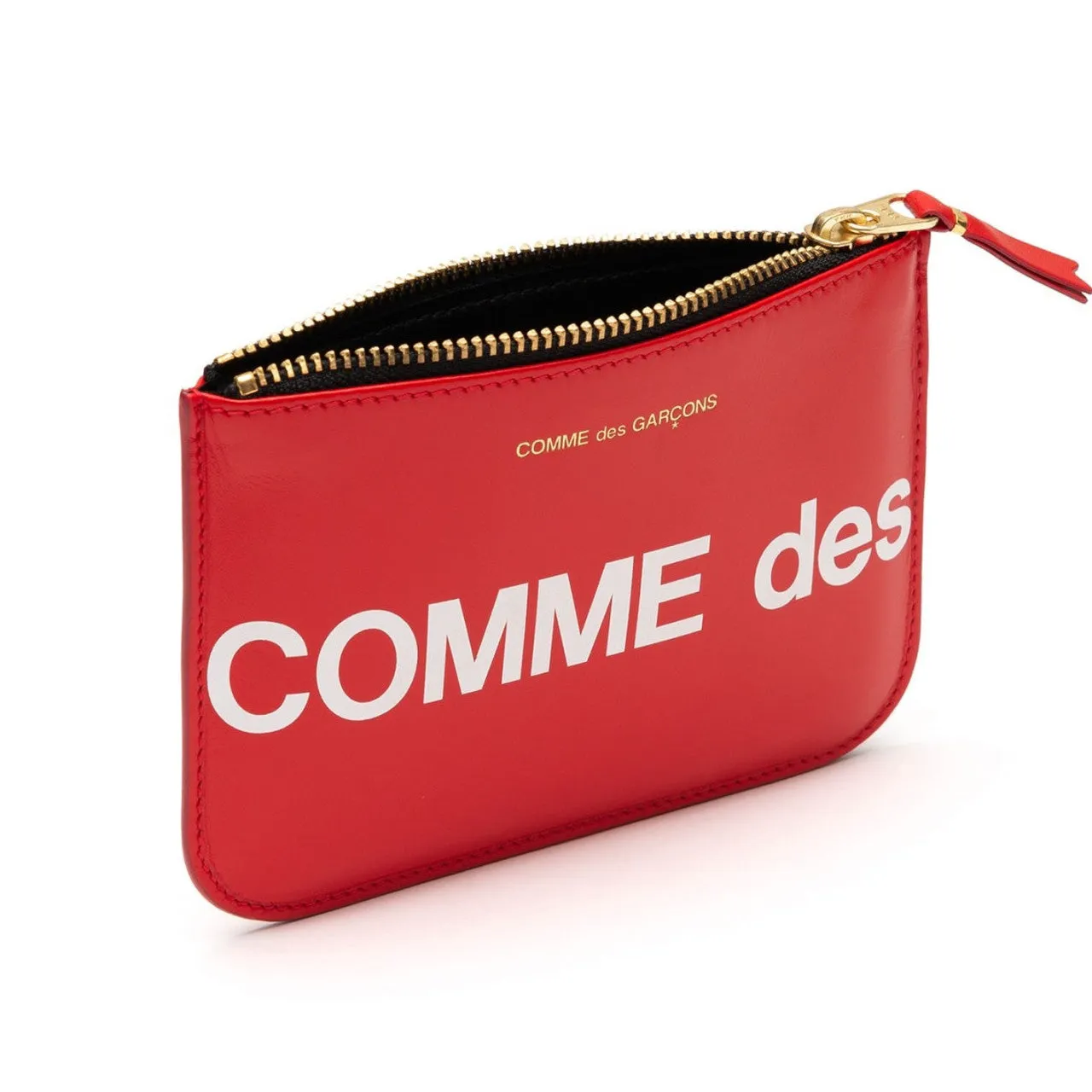 comme des garçons huge logo wallet (red)