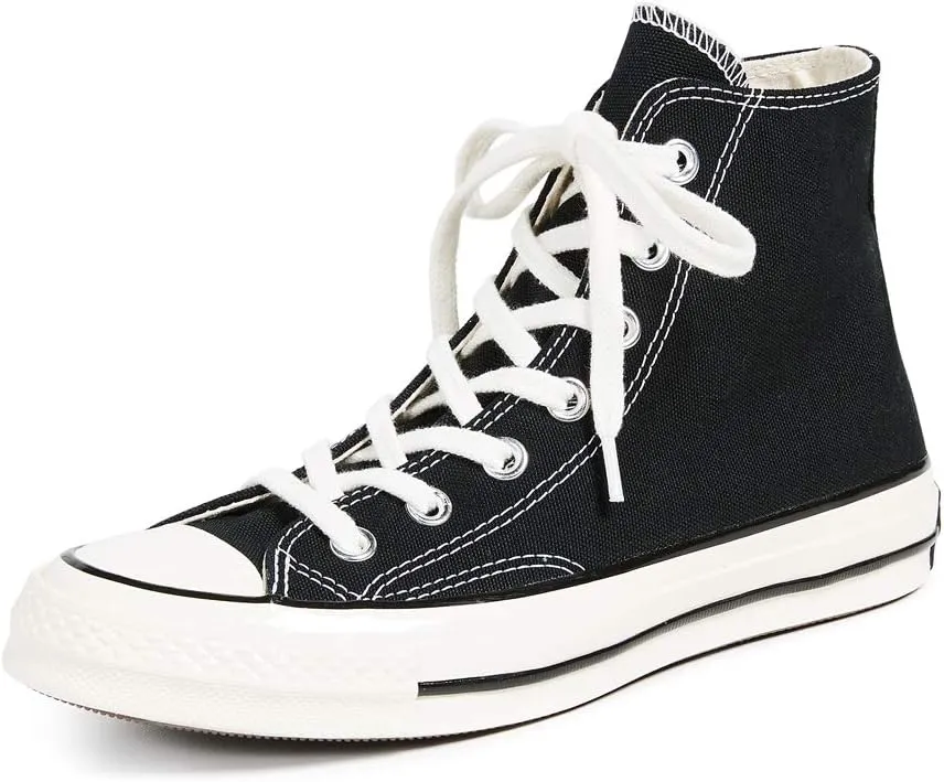 Converse All Star '70s High Top Unisex Sneakers, Black, 12.5 US Women/10.5 US Men