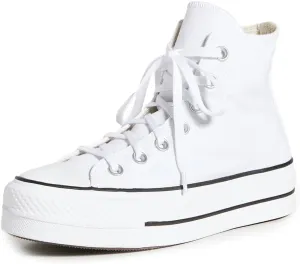 Converse Girl's CTAS Lift Hi Black/White Trainers