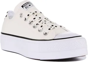 Converse Women's High-Top, Egret Black White, 6.5
