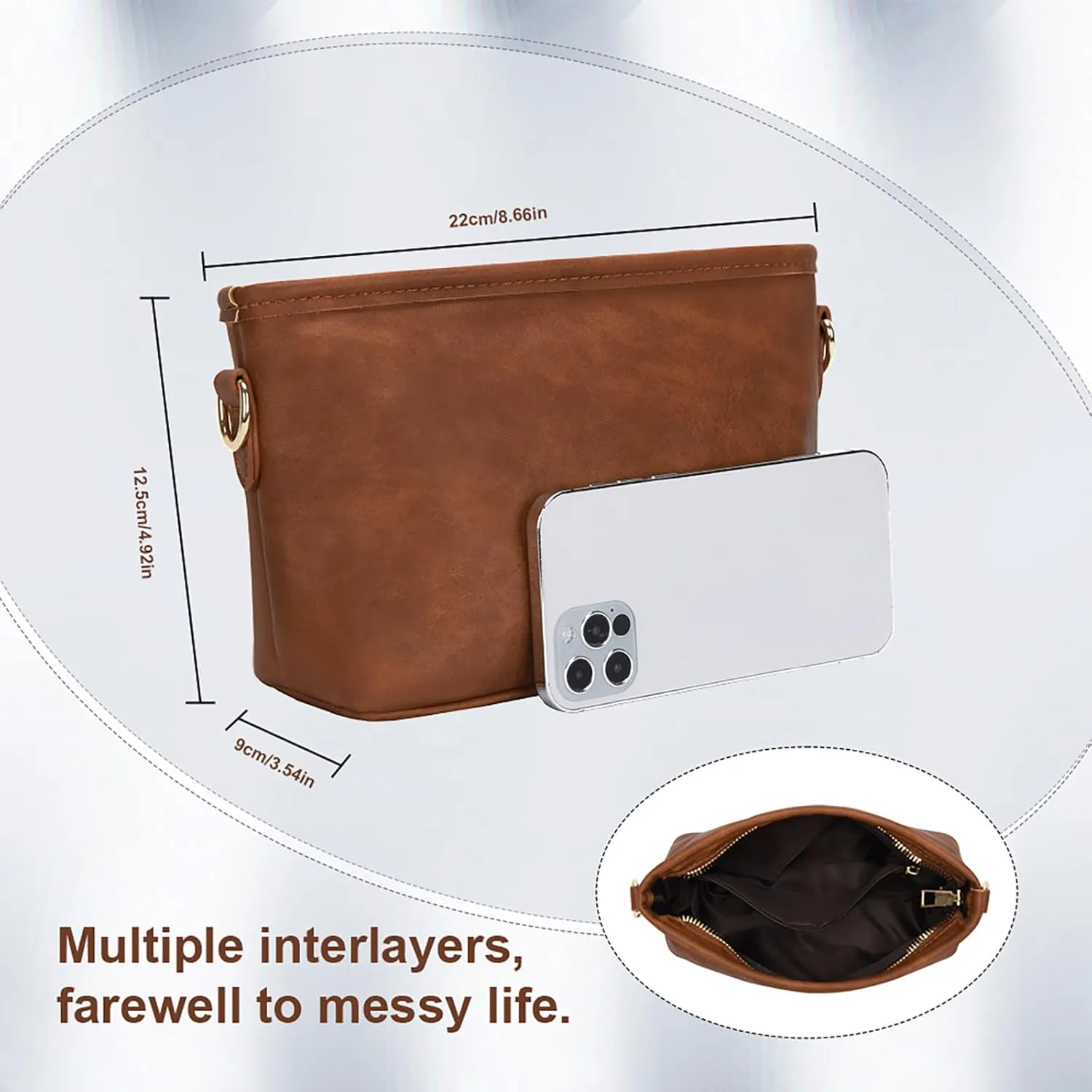 Cottoncode Crossbody Bags for Women, Trendy 2PCS Hobo Handbags Set, Vegan Leather Handbag Purse Set with 2 Adjustable Straps