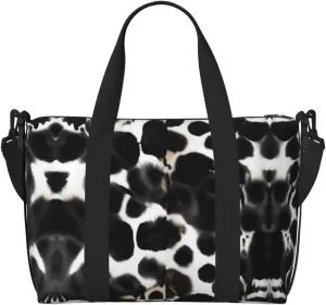 Cow Fur Print Duffel Bags for Traveling - Lightweight Personal Item Travel Bags for Women, Gym Bags for Men
