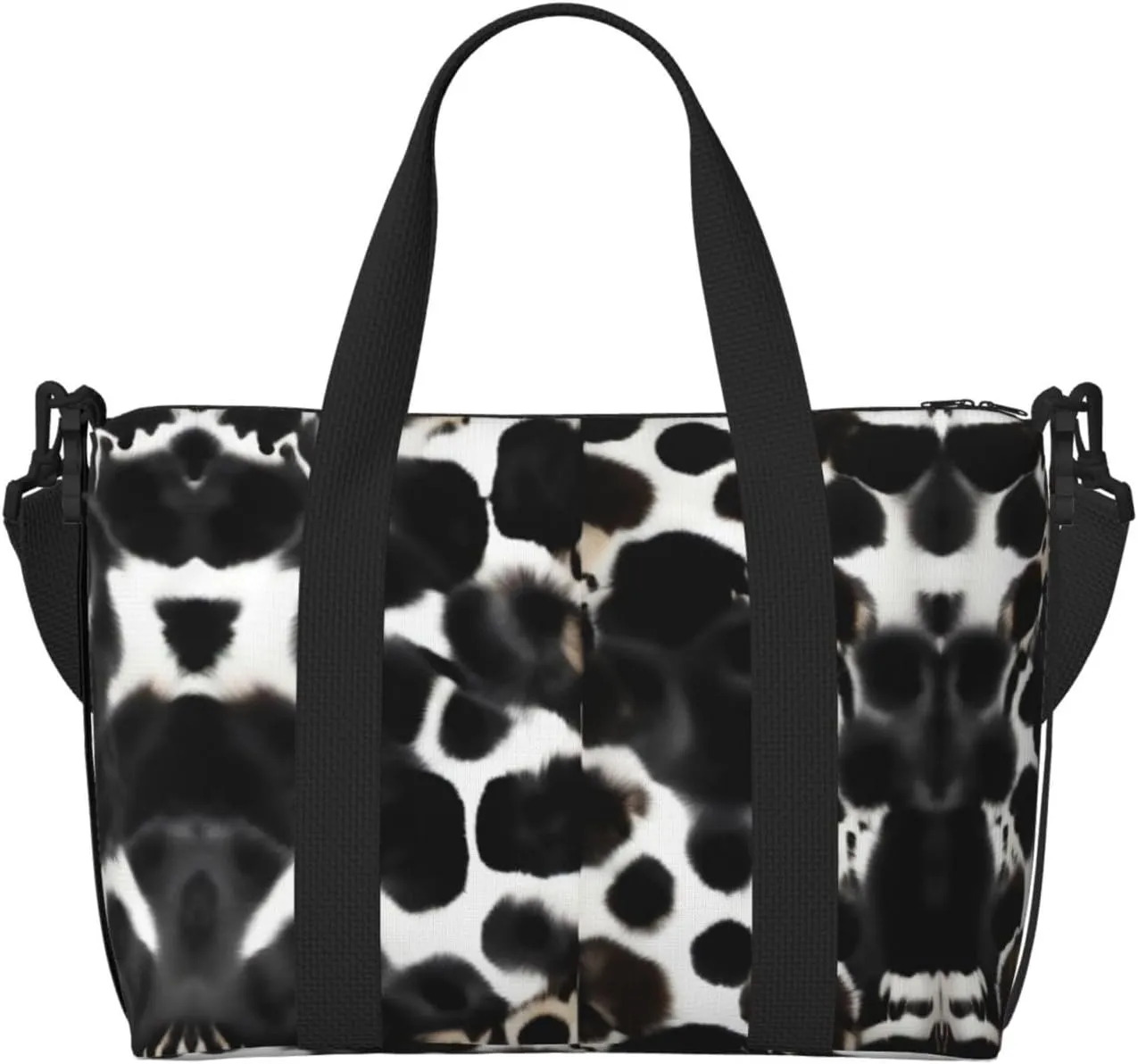 Cow Fur Print Duffel Bags for Traveling - Lightweight Personal Item Travel Bags for Women, Gym Bags for Men