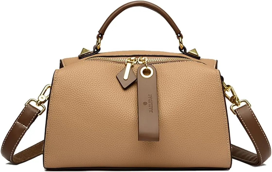 Crossbody Bags for Women Shoulder Handbags Dual Straps, Dual Directional Zipper Closure, Medium Size in 4 Colors