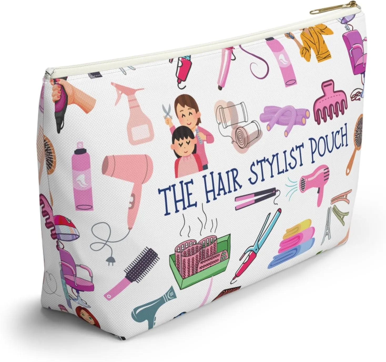 Custom Hair Stylish Pouch and Utility Bag for Hair Dressers an Accessory Pouch