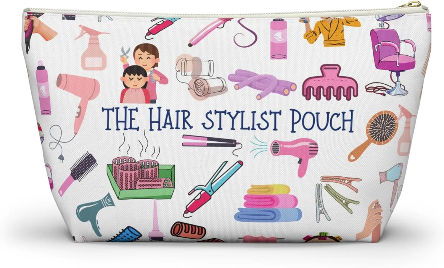 Custom Hair Stylish Pouch and Utility Bag for Hair Dressers an Accessory Pouch