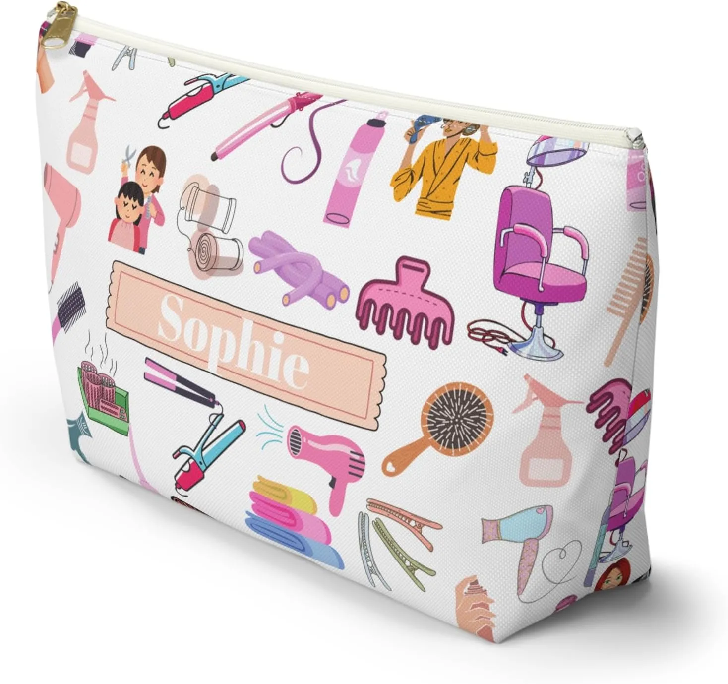 Custom Hair Stylish Pouch and Utility Bag for Hair Dressers an Accessory Pouch