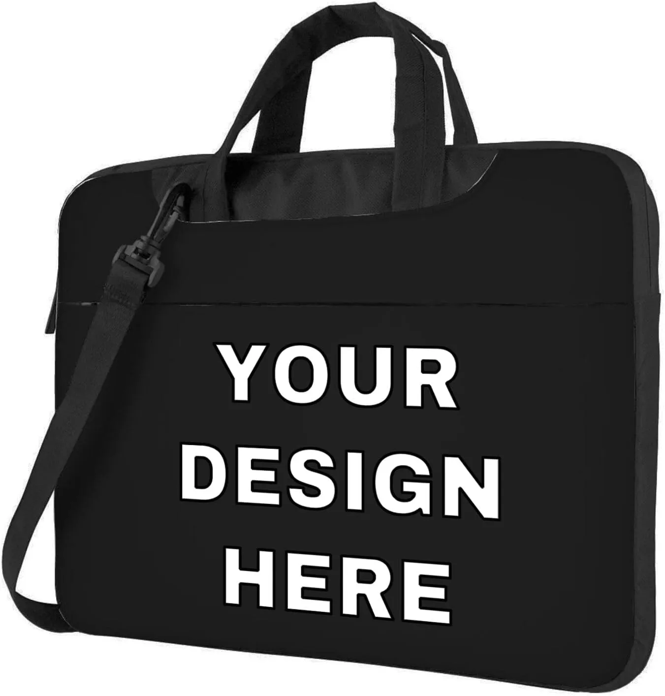 Custom Laptop Bag Messenger & Shoulder Bags Add Photo Text Computer Carrying Case with Strap