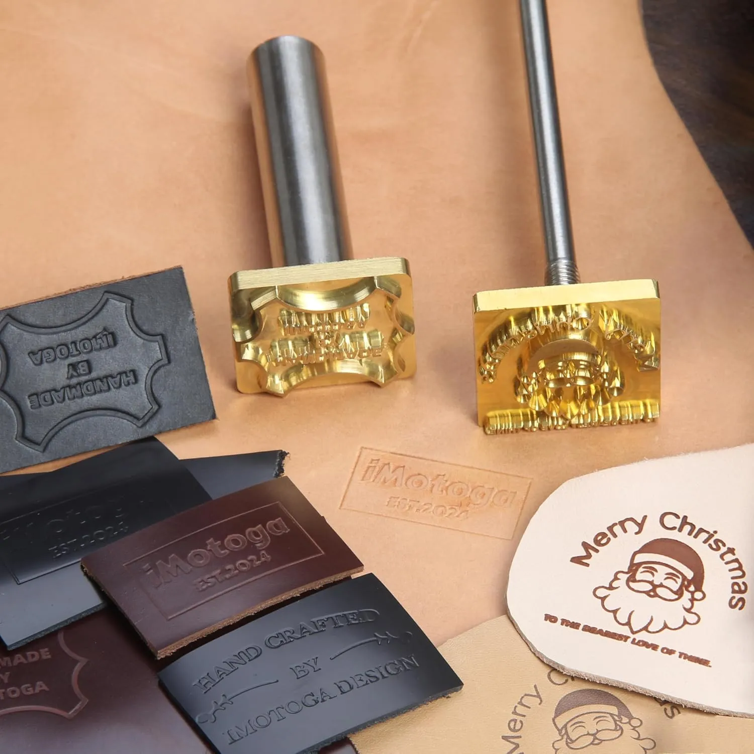 Custom Leather Stamp,Personalized Stamps for Leathercraft, Leather Branding Hand Stick,Embossing kit(1 inch)