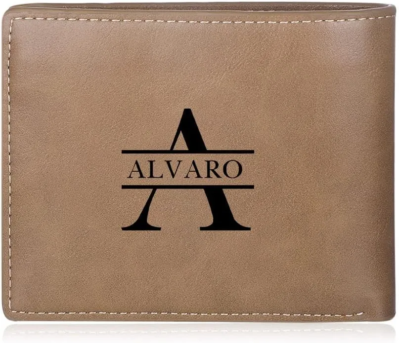 Custom Wallets for Men Personalized Photo Wallets for Mens Engraved Wallets Personalized Gifts for Men Dad Husband Son (Style 5)