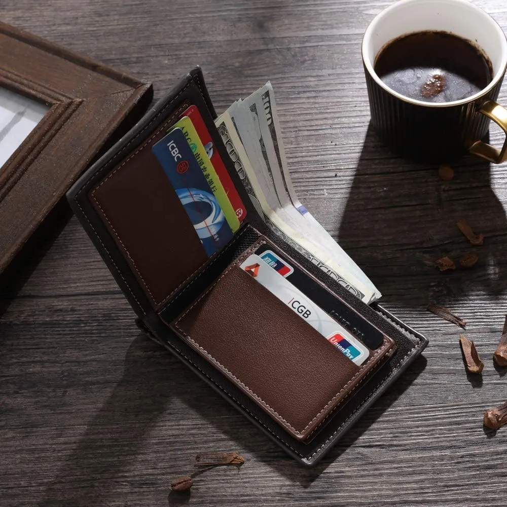 Custom Wallets for Men Personalized Photo Wallets for Mens Engraved Wallets Personalized Gifts for Men Dad Husband Son (Style 7)
