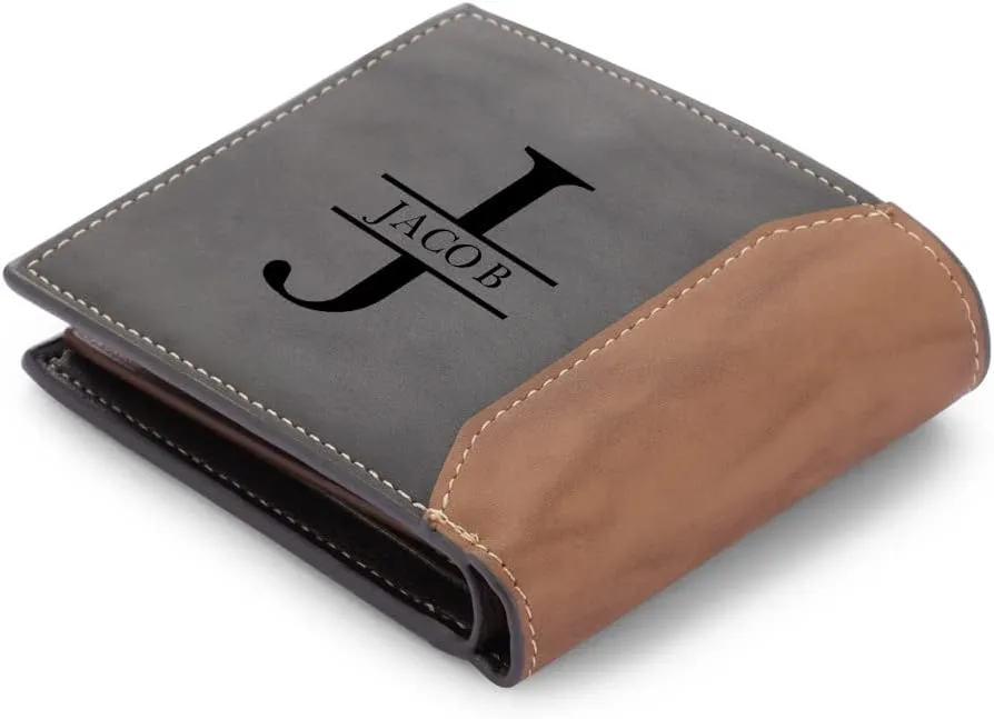 Custom Wallets for Men Personalized Photo Wallets for Mens Engraved Wallets Personalized Gifts for Men Dad Husband Son (Style 7)