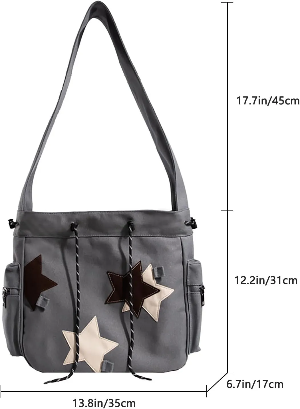 Cute Messenger Bag Y2K Crossbody Bag Cute Tote Bags for Women Kawaii Star Purse Aesthetic Shoulder Bag