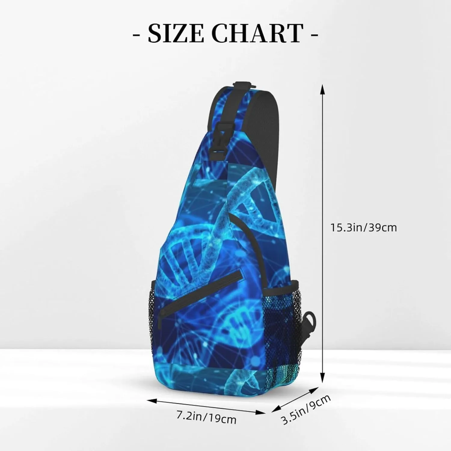Cute Nurse Print Crossbody Sling Backpack For Women Men,Sling Bag Travel Hiking Chest Bag Daypack