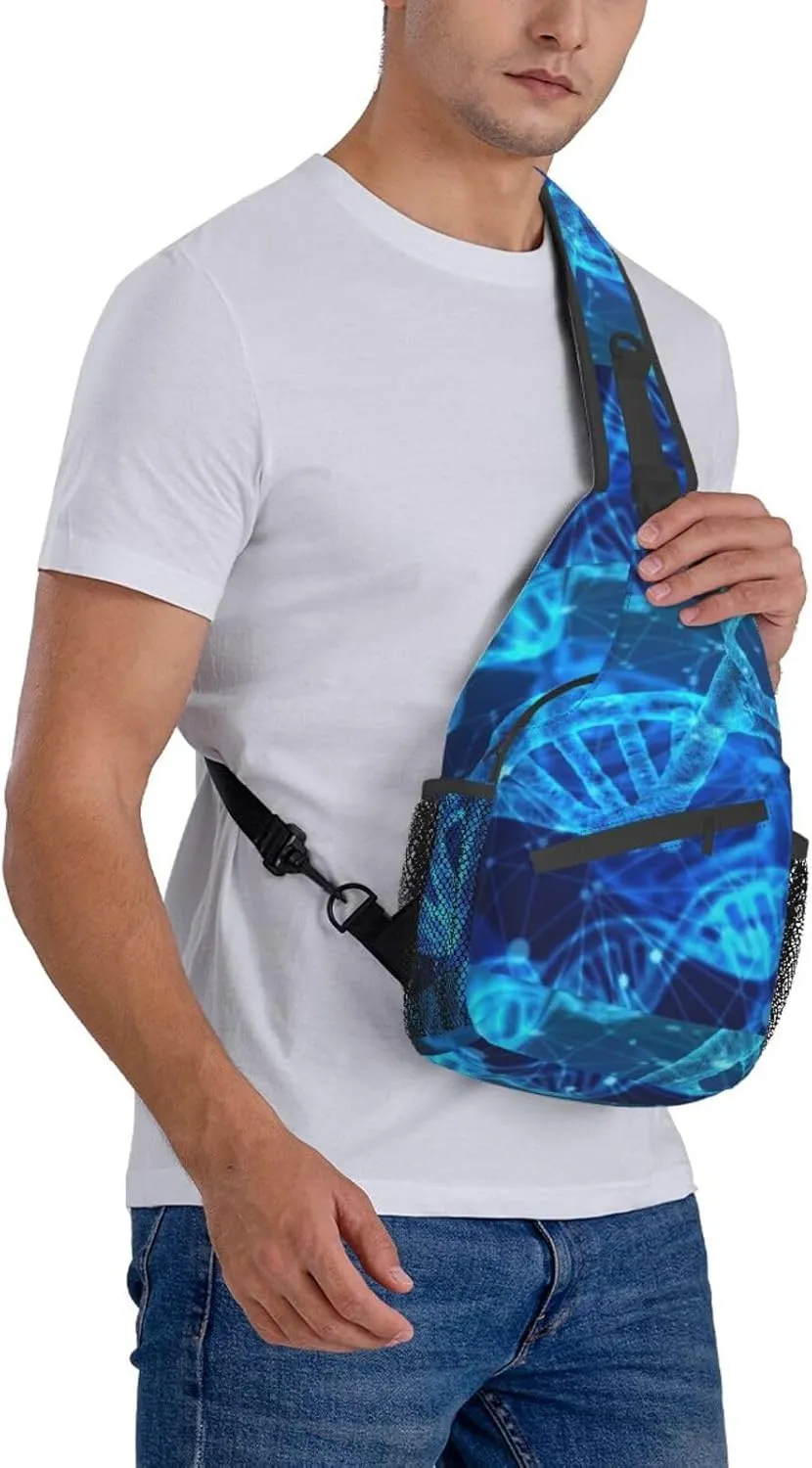 Cute Nurse Print Crossbody Sling Backpack For Women Men,Sling Bag Travel Hiking Chest Bag Daypack