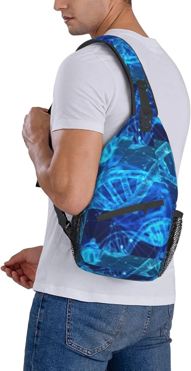 Cute Nurse Print Crossbody Sling Backpack For Women Men,Sling Bag Travel Hiking Chest Bag Daypack